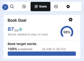Word Goal Tracking