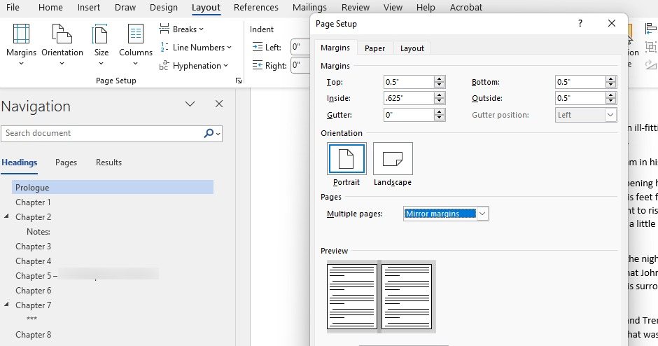Amazon KDP Gutter Example