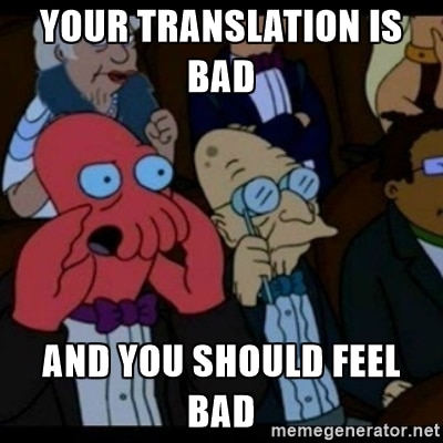 book translation meme