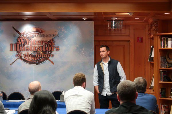 Dave Chesson teaching the Writer's of the Future Award Winners on Author Branding