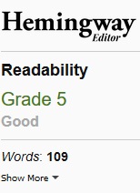 Hemingway Editor - Word Count