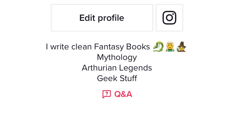 TikTok profile example