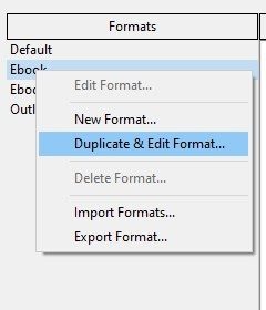 Scrivener duplicate and edit format