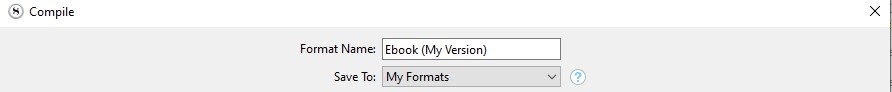 Scrivener ebook template name