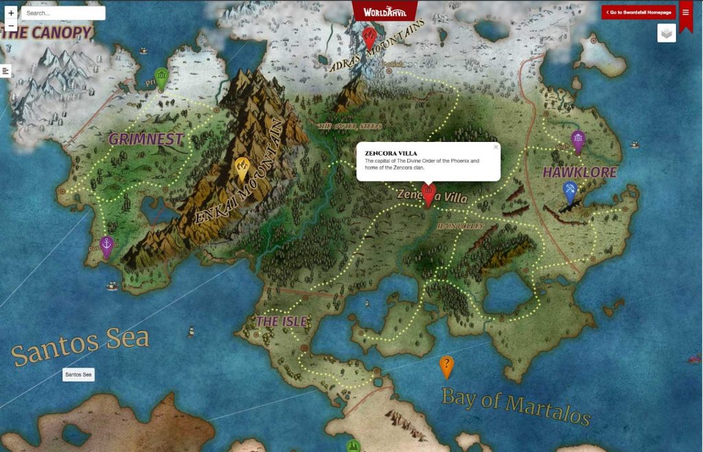 interactive maps in world anvil