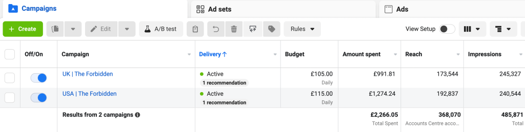 6. FB Ads Dashboard Setup
