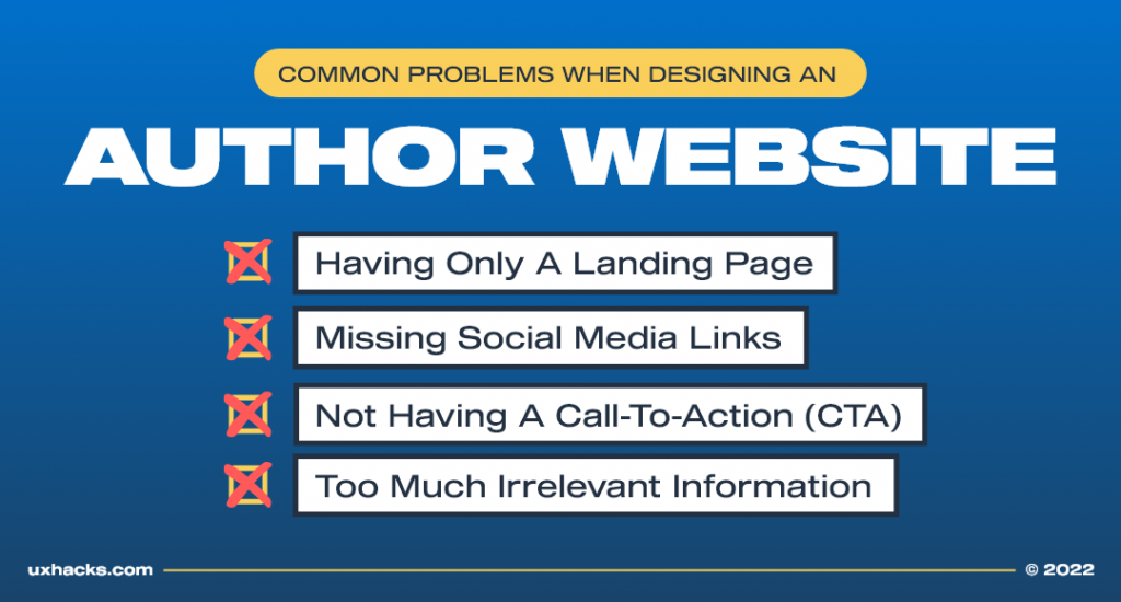 Author Website - Common Problems