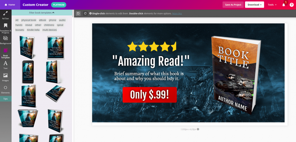 book brush custom creator