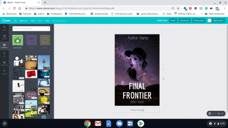 free book cover from Canva