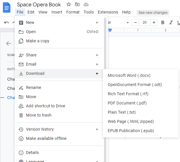 Download Google Docs