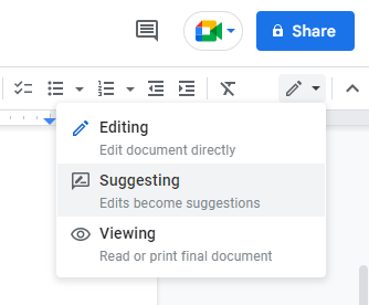 Editing Google Docs