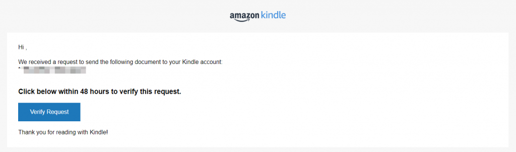 verify your epub sending via email
