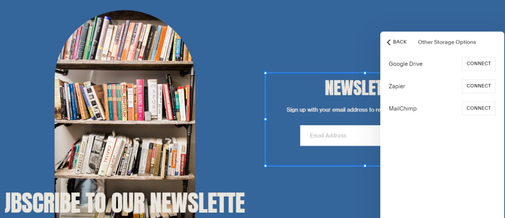 Get a newsletter subscribe form in Squarespace