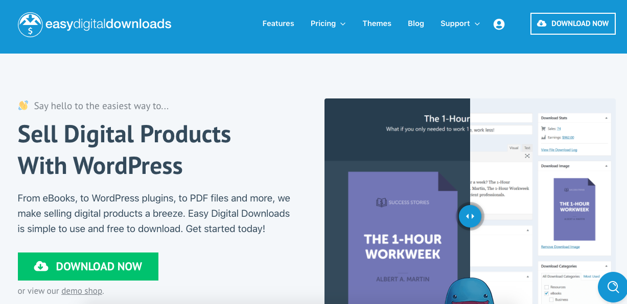 selling books with easy digital downloads