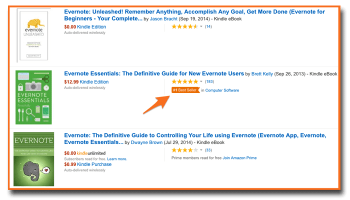 best seller orange tag in Amazon