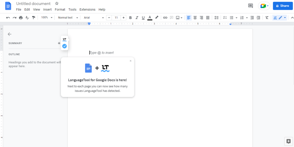 LanguageTool Google Docs