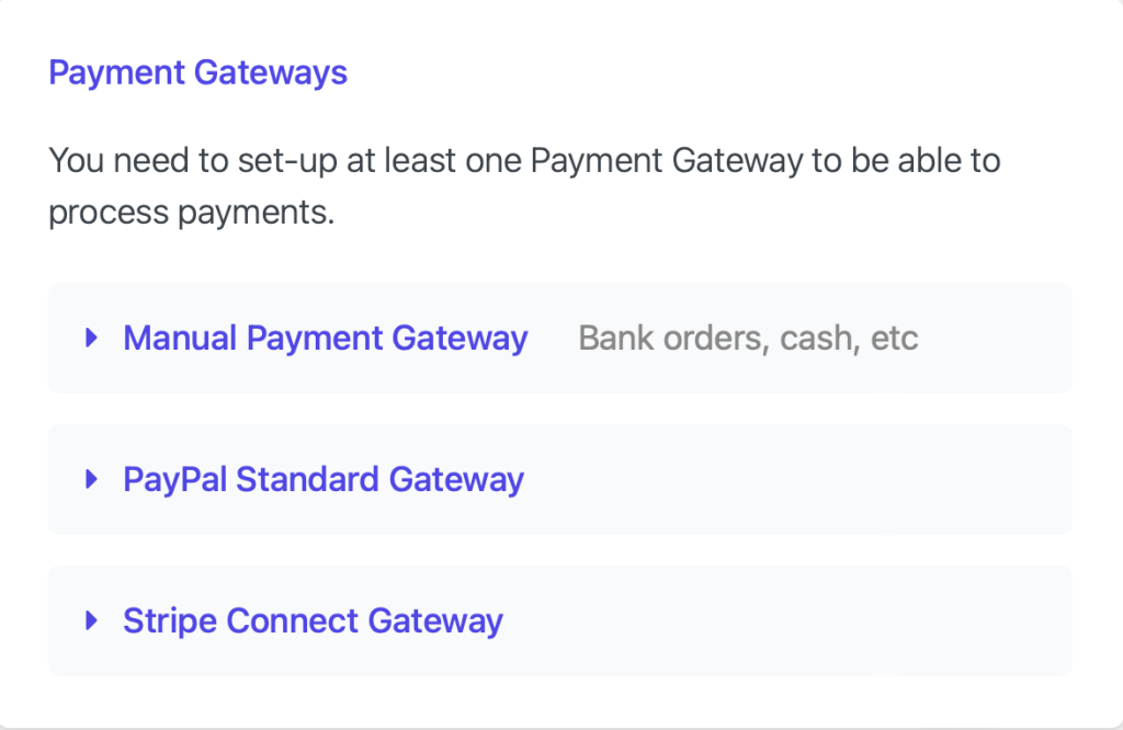 MemberDash Payment Gateways Settings