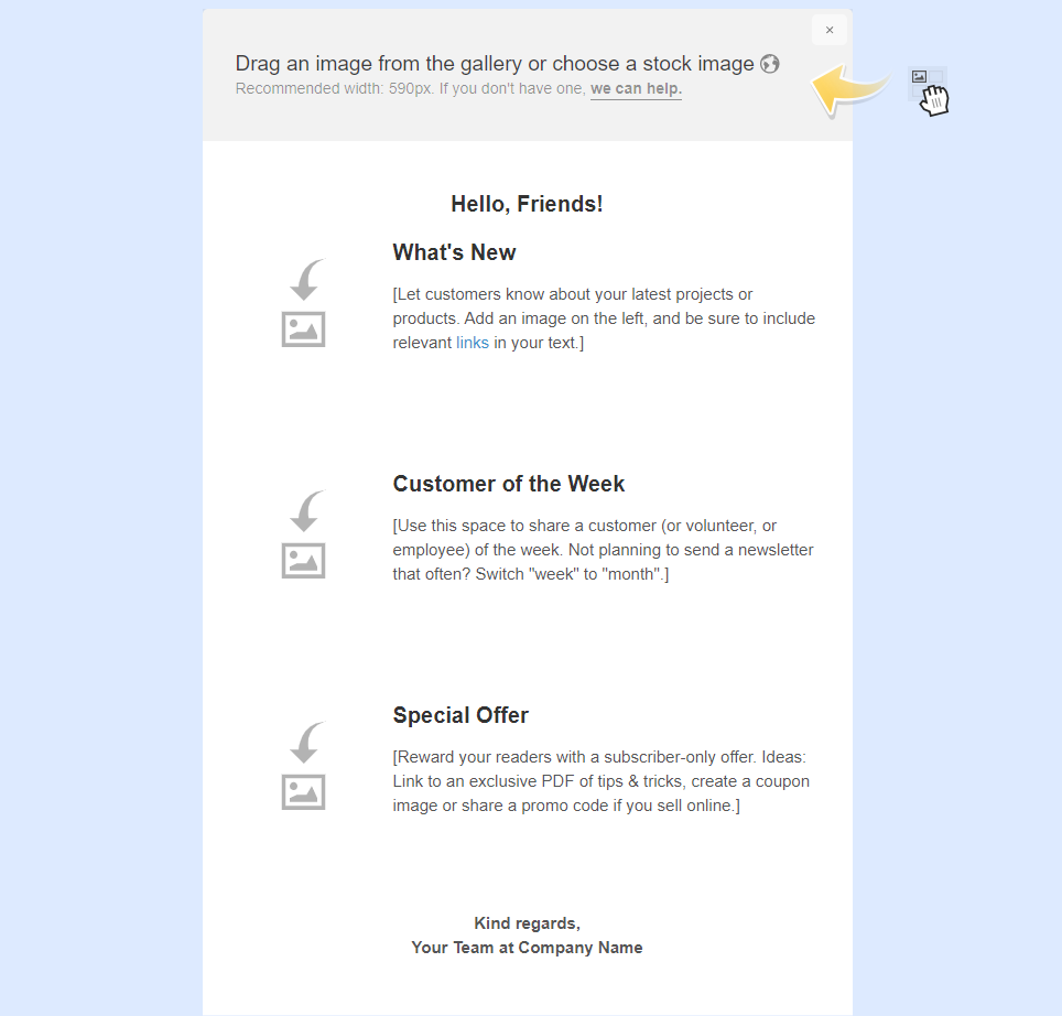 mad mimi newsletter template