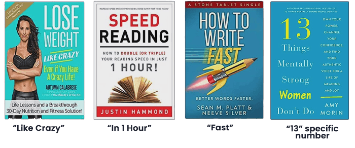 nonfiction keywords that present emotional amplifiers in the book cover