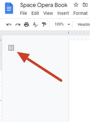 Open Outline Google Docs