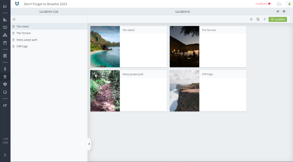 Location Creator in Novel Factory