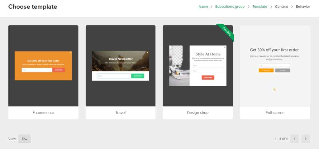 mailerlite forms templates
