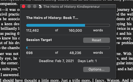 Scrivener project targets