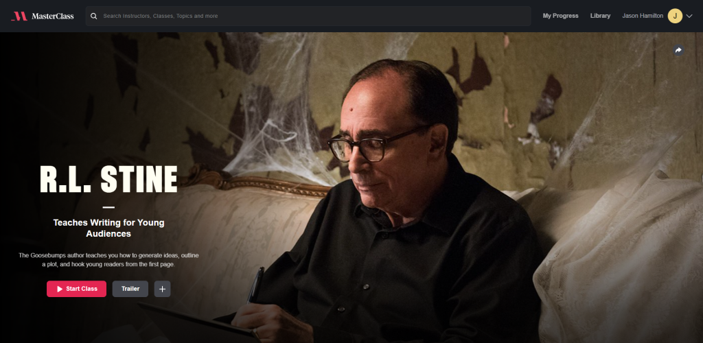 R L Stine Masterclass