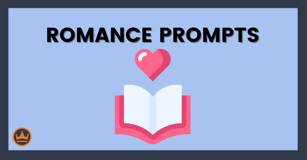 featured image that says romance prompts
