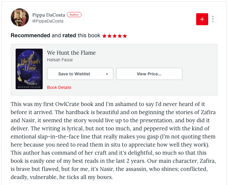 sample bookbub review