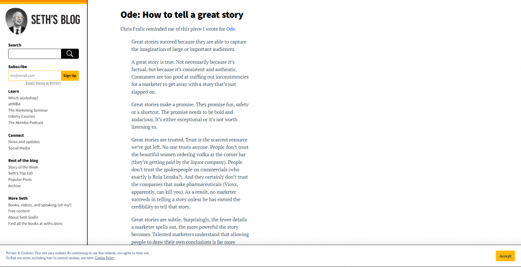 Seth Godin's Blog