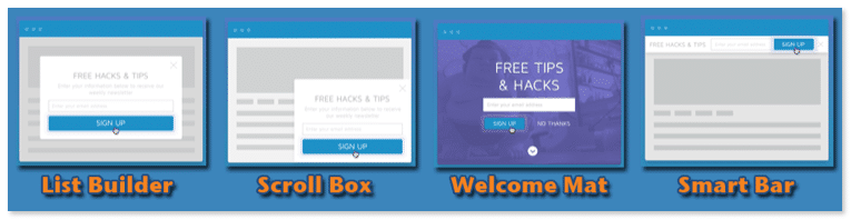 SumoMe lead generation optins
