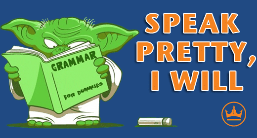 Review of Grammarly with Yoda Joke Yoda-with-a-Grammar-book