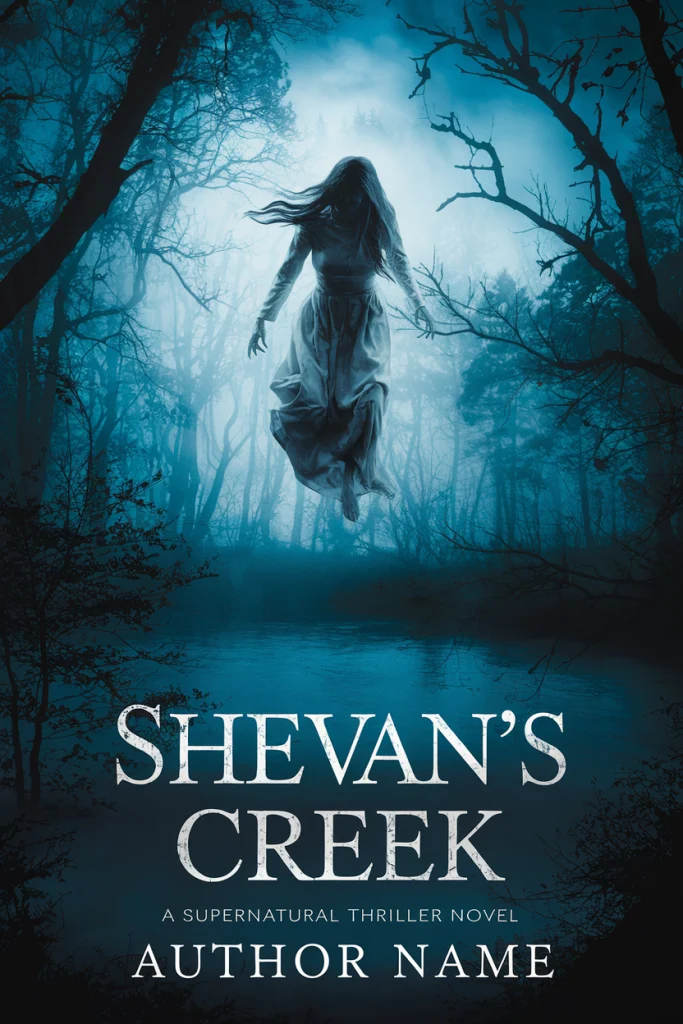 Ideogram-generated supernatural thriller book cover